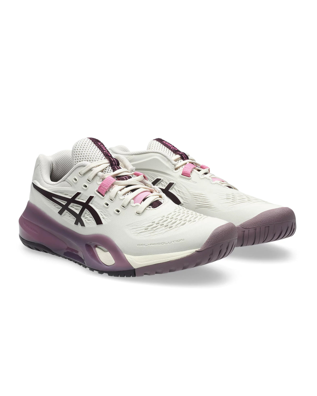 Women’s asics Gel-Resolution X ‘Soft Oat Dark Aubergine’