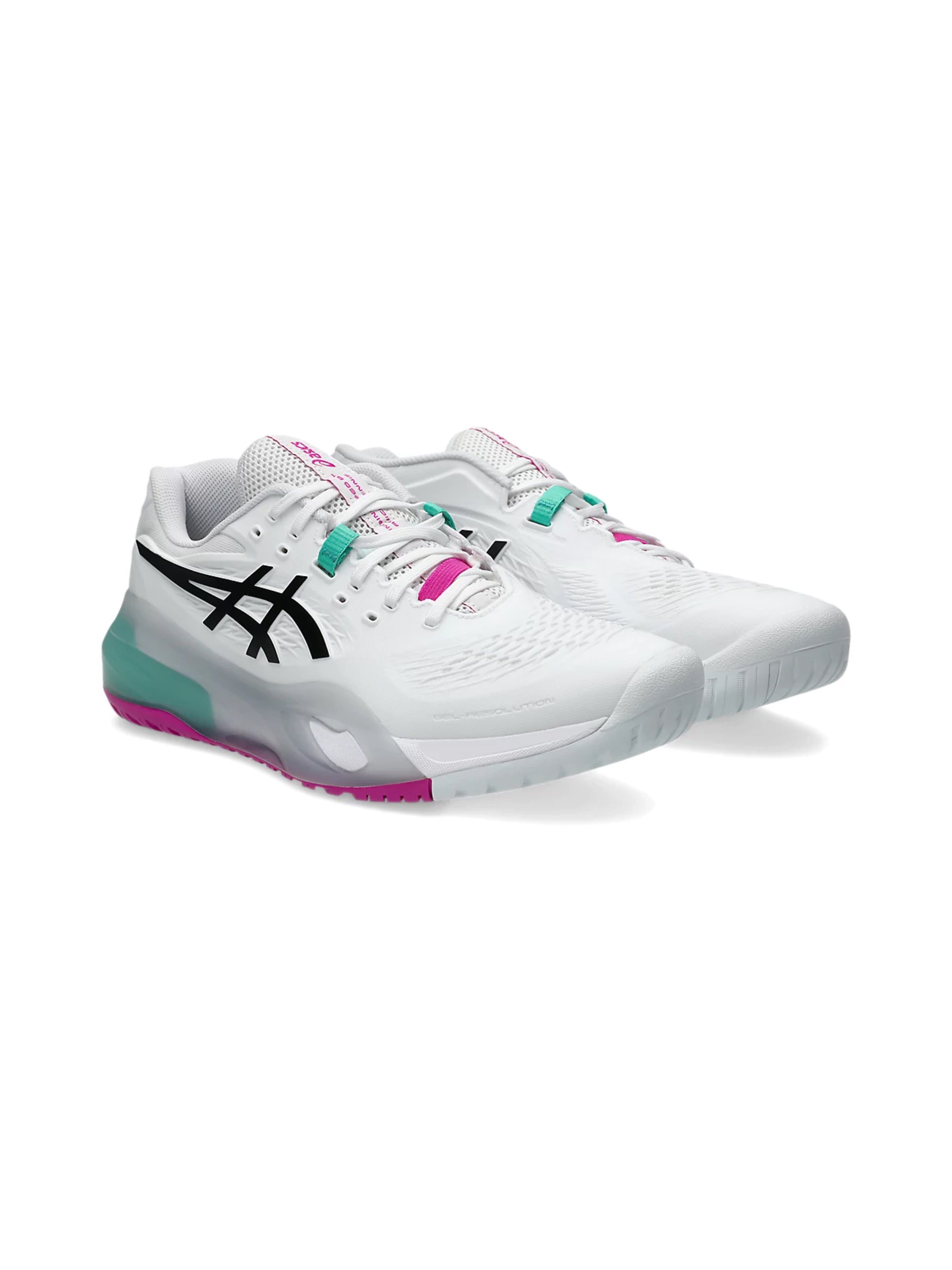 asics gel-Resolution X - White Aurora Green