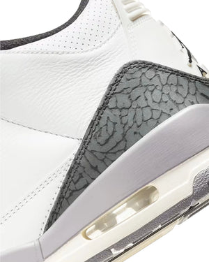 Air Jordan 3 Cement Gray CT8532-106 heel and Nike Air logo