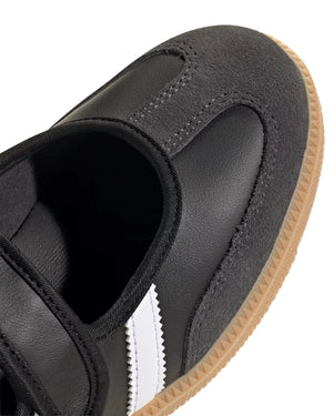 Comfortable adidas Samba Jane Black White Gum streetwear shoes