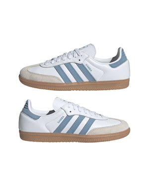 Comfortable adidas Samba OG Cloud White lifestyle sneakers