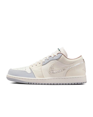 Women’s Jordan 1 Low Sail Soft Pearl leather sneakers