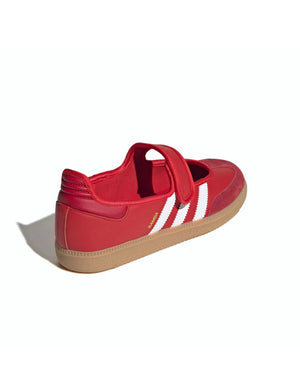 Women’s adidas Samba Jane red leather casual sneakers