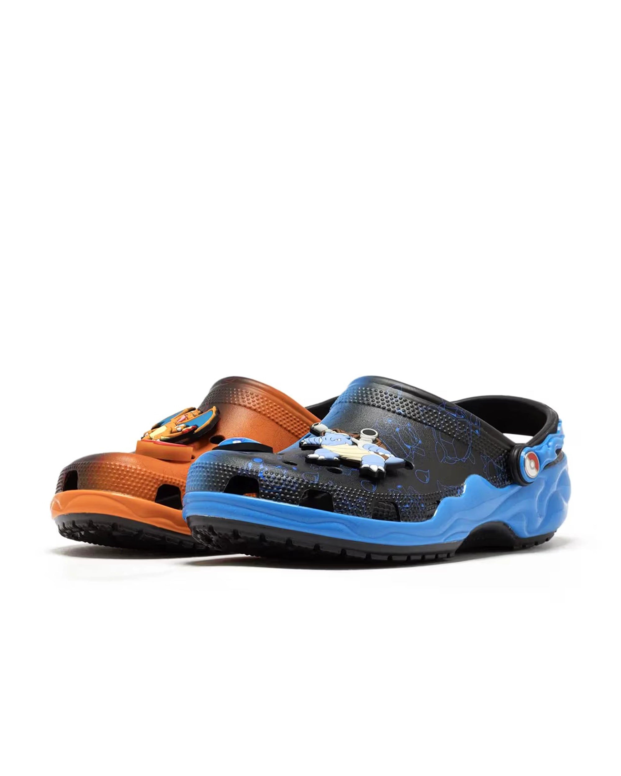 Crocs 211346-90H Pokémon mismatch Charizard and Blastoise colorway