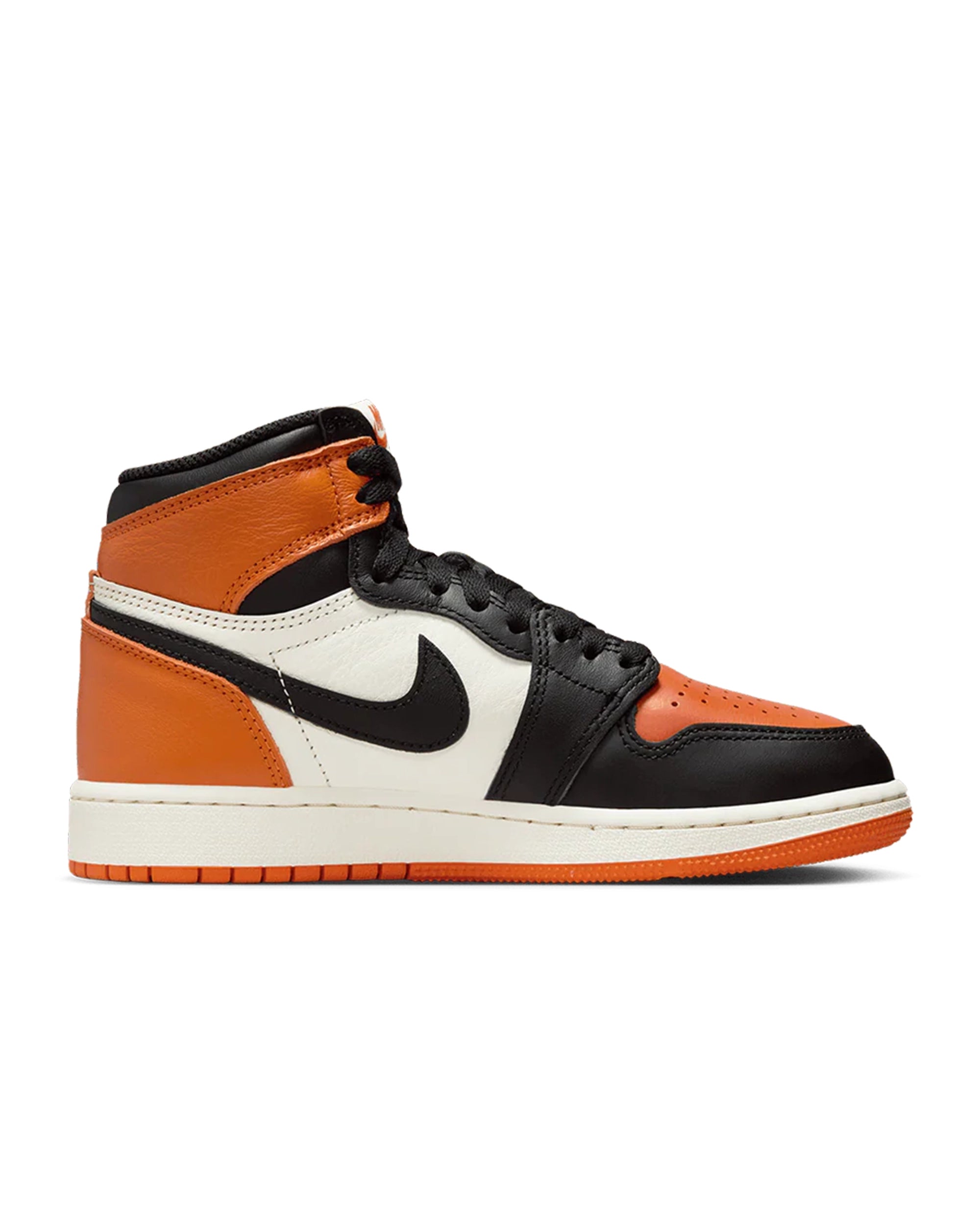 Iconic black orange sail kids Air Jordan 1 high-top PH